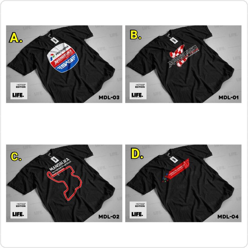 Baju Kaos Oblong Motogp Mandalika Yamaha Ducati Pertamina