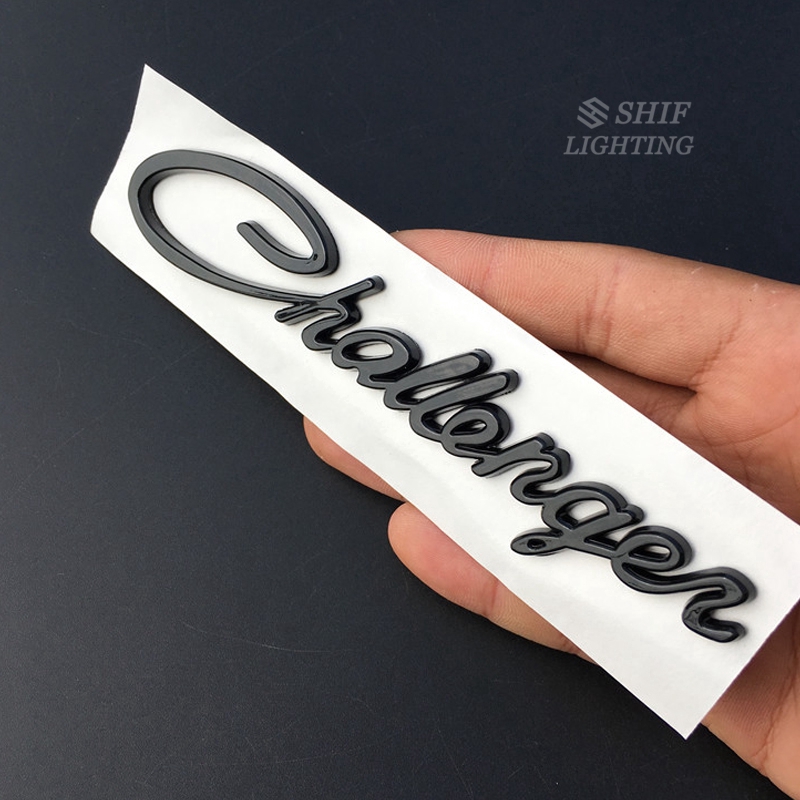 1 x Metal Challenger Letter Car Auto Rear Side Fender Emblem Sticker Decal DODGE CHALLENGER