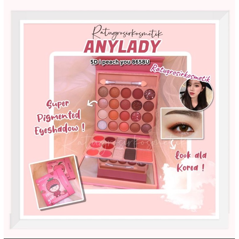 PROMO!!!EYESHADOW PALETTE I PEACH YOU/I STRAWBERRY YOU ANYLADY NO.8658U/8658FA/8658FB/8658DB/8659L/8658DA