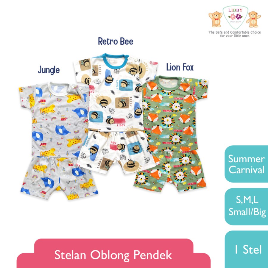 LIBBY 1 stel Stelan Oblong Pendek - Celana Pendek BIG SIZE