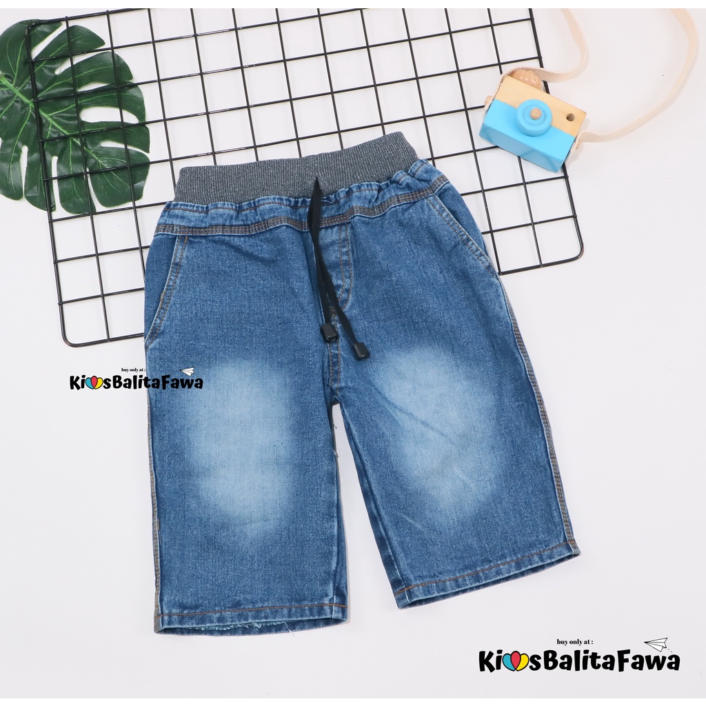 Celana Jeans Pendek uk 1-7 Tahun / Jeans Pendek Anak Laki Polos Pants Jins Denim Murah Import Cowo