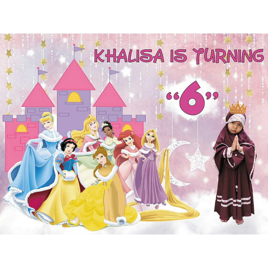 Banner custom princes ukuran 2x 1,5 meter
