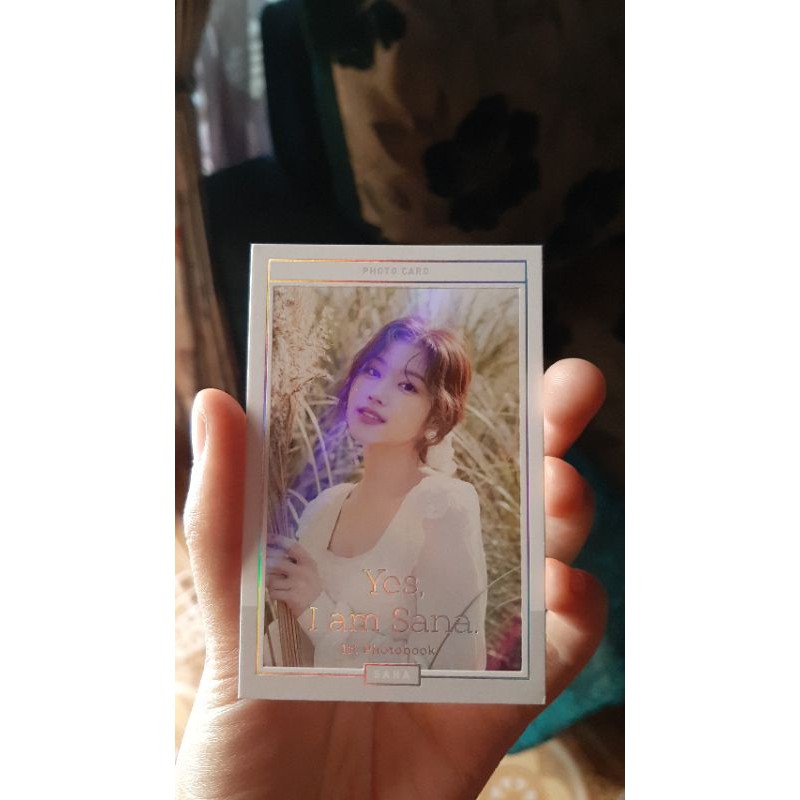 [BOOKED] PHOTOCARD YES I AM SANA VERSI WHITE