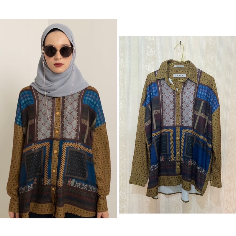 preloved vivi zubedi fyura top mustard original