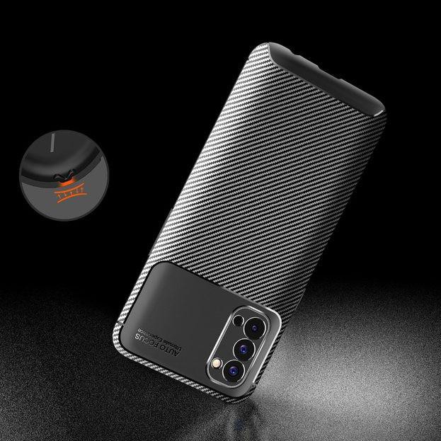 [newawal]OPPO RENO 4 PRO / RENO 4F / RENO 4 VERSI INDONESIA SOFT CASE FOCUS CARBON ORIGINAL [belakan