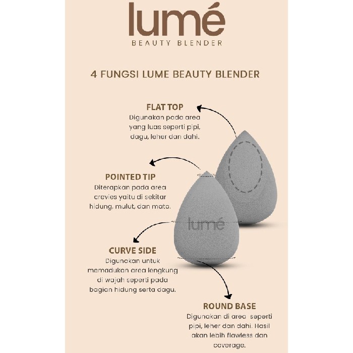 Lumecolors Spons Beauty Blender | Sponge Make Up Lumecolor