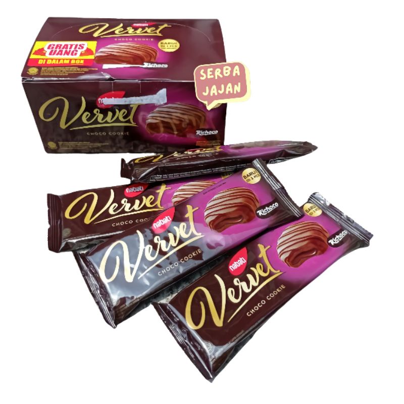 NABATI VERVET CHOCO COOKIE Netto 38g x 10bks