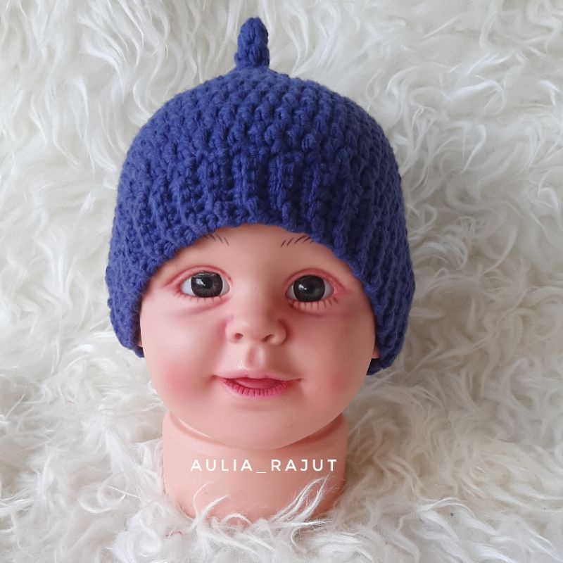 Auliacraft Topi Rajut Simpul Atas Handmade