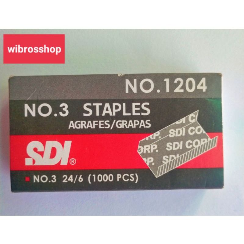 

refill staples ECER SDI no.3 24/6 orginal quality
