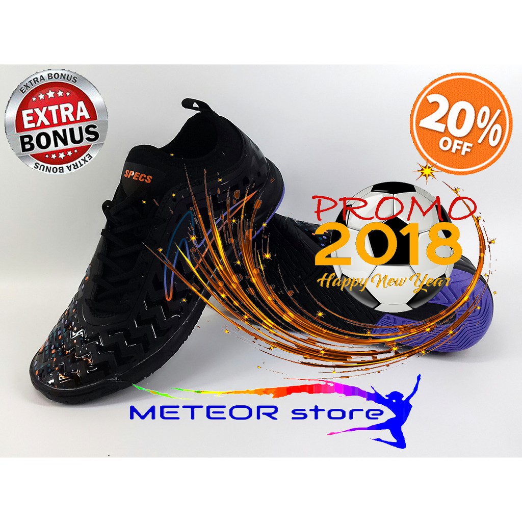 Sepatu Futsal SPECS - CYANIDE GALAXY IN HITAM