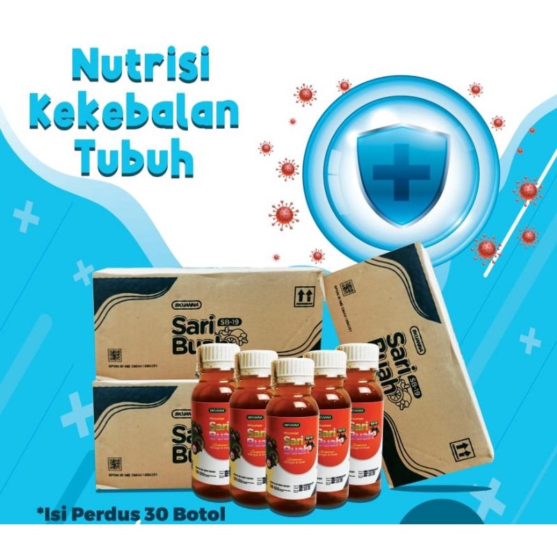 Sari Buah SB 19 Probiotik dus Resmi original Biojanna