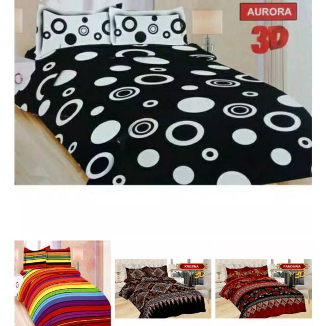 BEDCOVER BONITA 180X200X20CM SPREI RUMBAI,AURORA,RAINBOW,KRESNA,PANDAWA