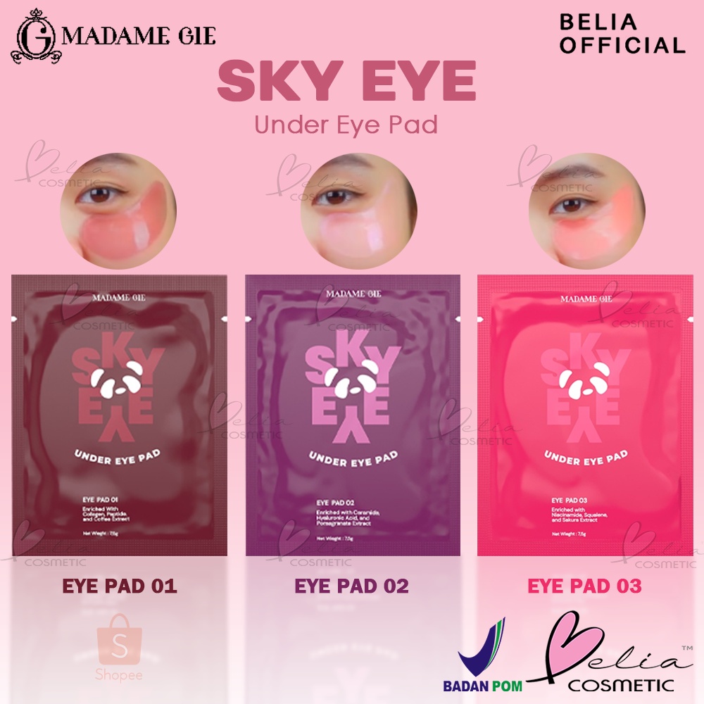 ❤ BELIA ❤ MADAME GIE Sky Eye Under Eye Pad | Eye Mask | Masker Mata