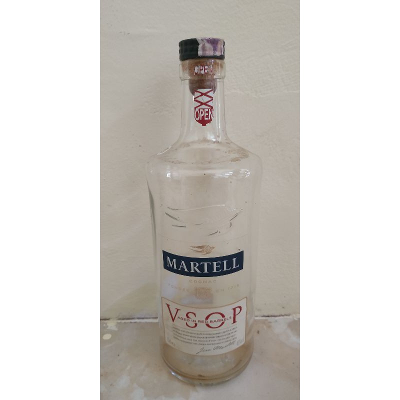 botol bekas martel vsop / pajangan/hiasan