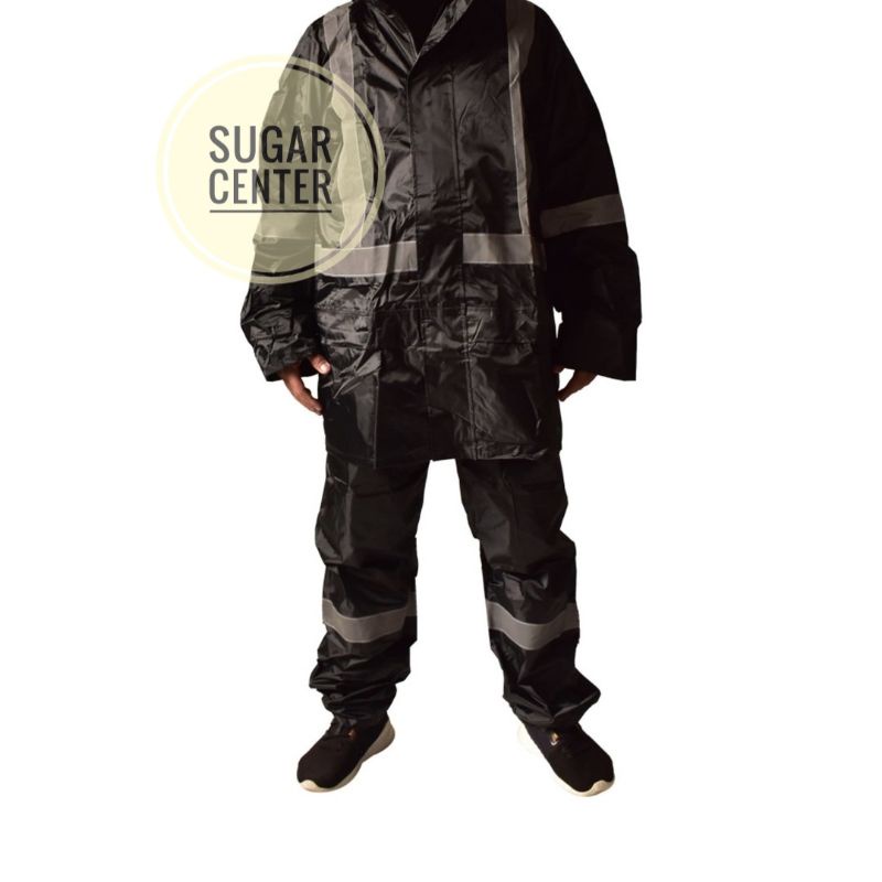 Soleil Jas Hujan Polyester 190t Ukuran L/Set Jas Hujan Baju dan Celana/Jas Hujan Original Soleil/Jas