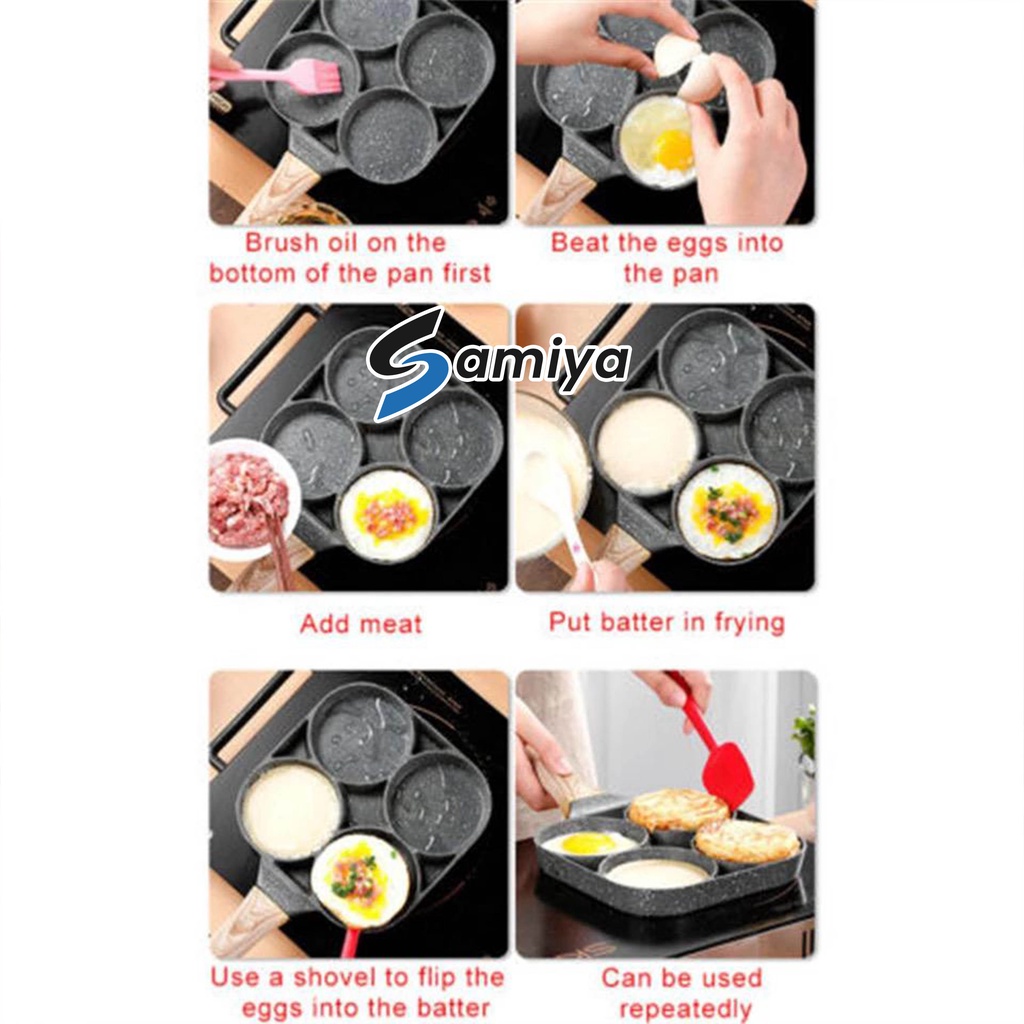 pancake frying pot pan / panci steak grill egg telur omelet pan breakfast / hamburger maker