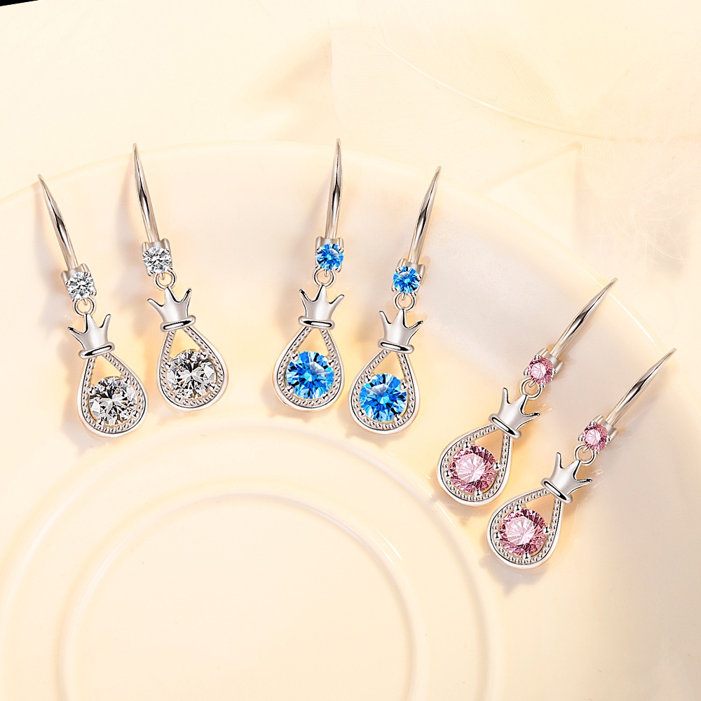 Anting Perak 925 Wanita Tas Keberuntungan Perhiasan Fashion