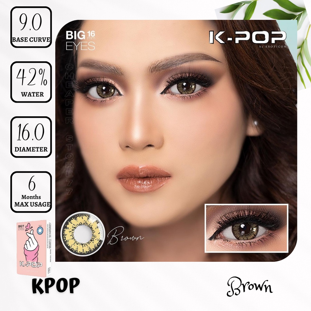 SOFTLENS X2 KPOP | K-POP | K POP MINUS (-3.00sd-6.00) DIA. 16.00 mm | BEST SELLER | BIG EYES