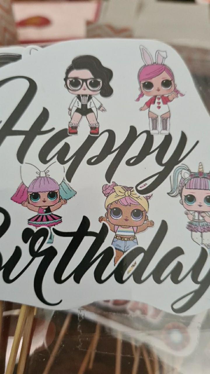 Cake Topper Lol ( 1set Isi 11pcs)