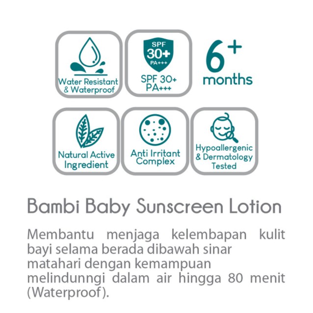 Bambi Baby Sunscreen Lotion 100ml