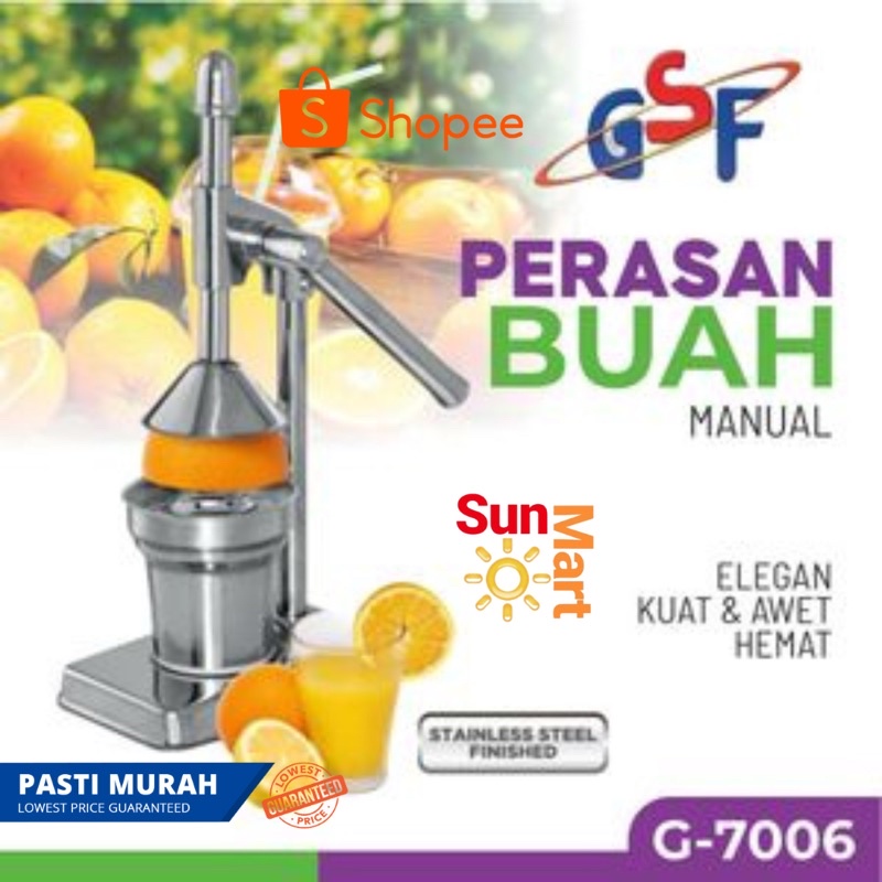 Alat Peras Jeruk GSF 7006 Stainless Steel Perasan Jeruk Manual