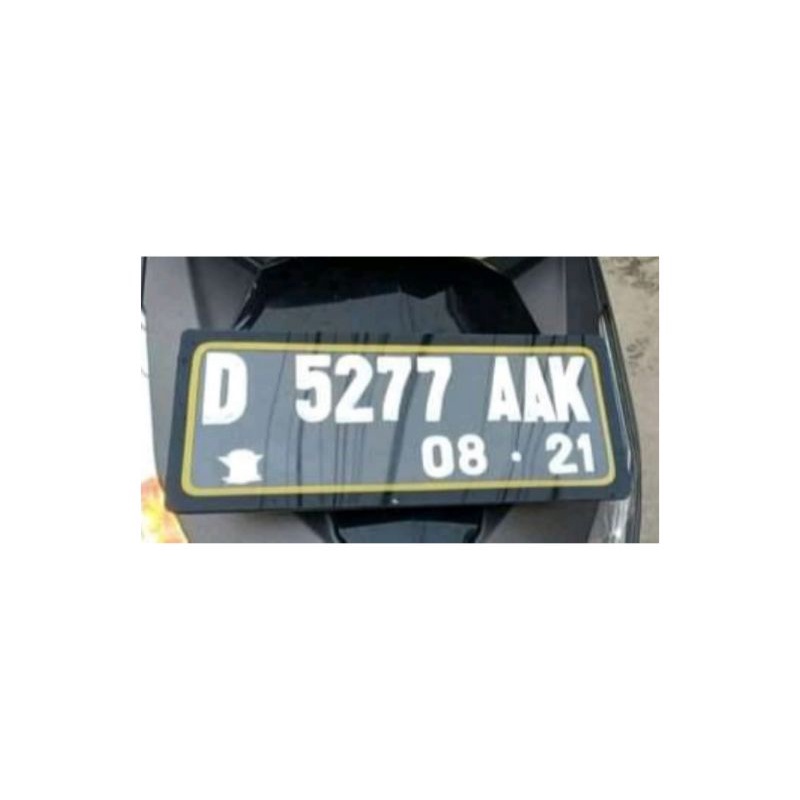 Plat Nomor Motor Custom / Plat Nomor Motor Akrilik