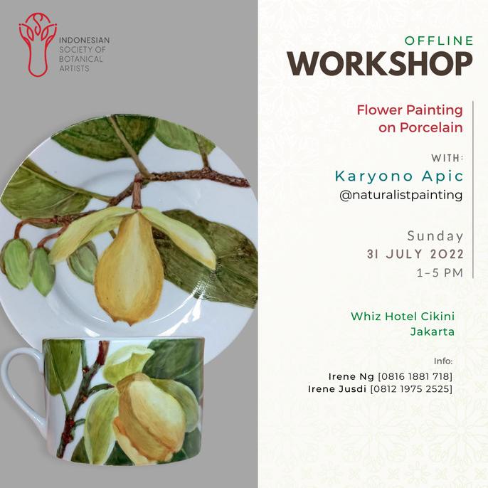 

(Idsba Member Only) Workshop Flower Painting On Porcelain