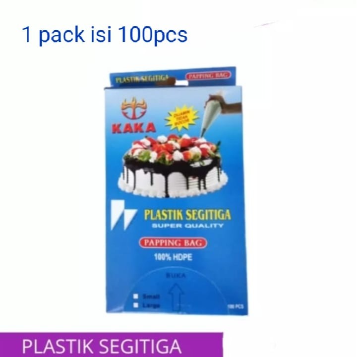 Plastik Segitiga Piping Bag/Plastik ButterCream ISI 100 pcs