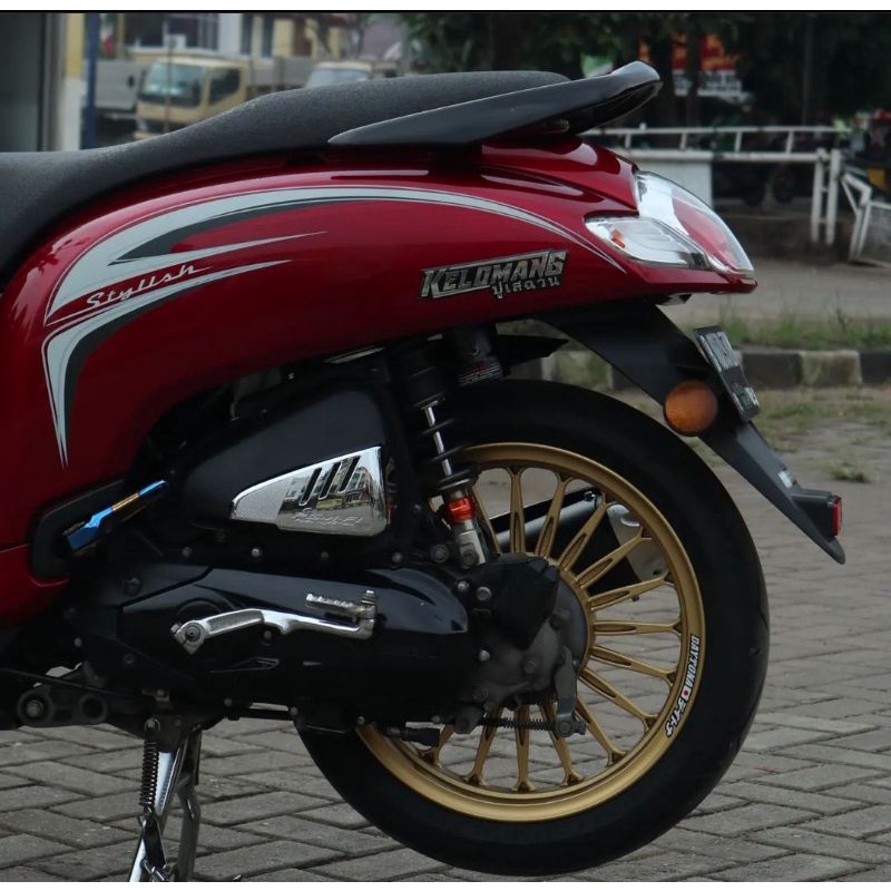 STRIPING TRANSPARAN SCOOPY 2017-2018-2019-2020 COSTUM SCOOPY LAMA