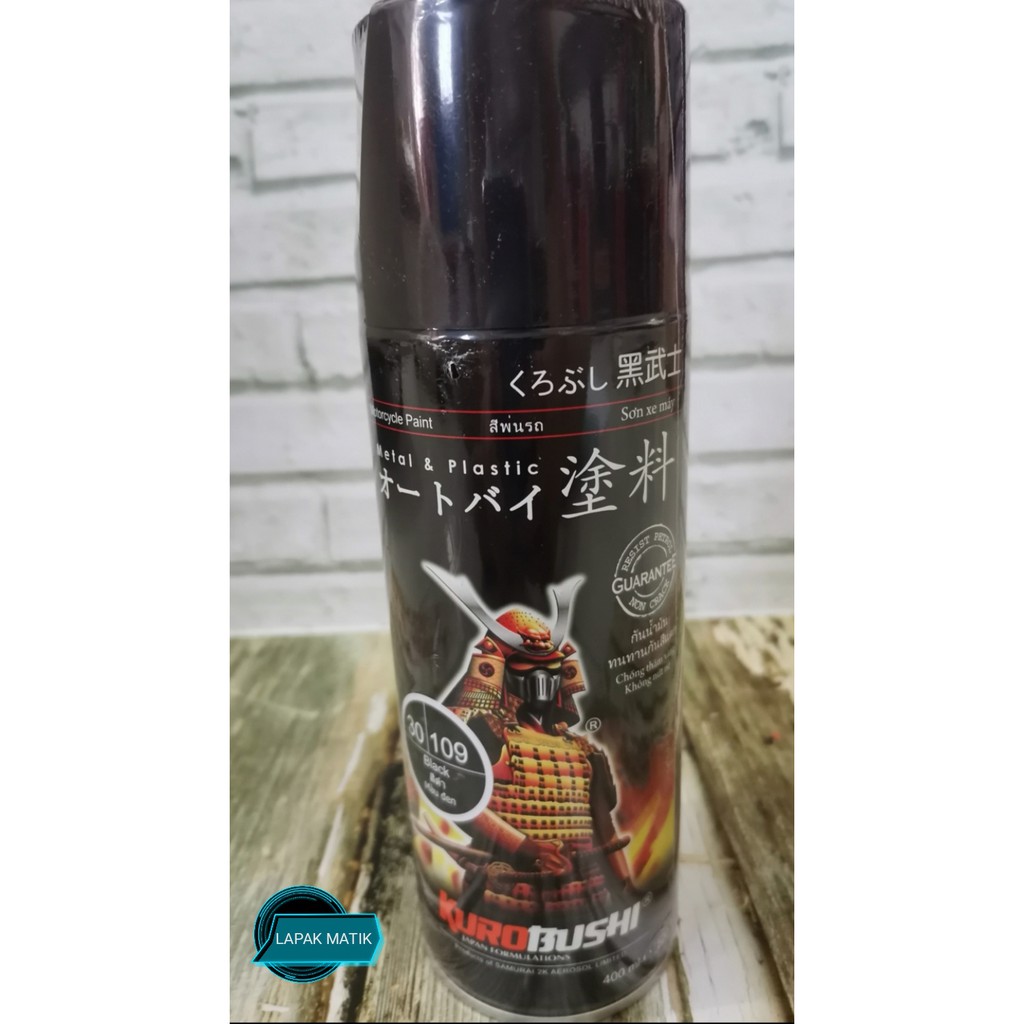 Pilok Samurai Paint Spray Hitam Black 109  400ML