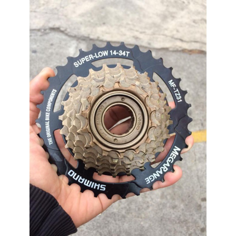 Ready sproket megarange Shimano 7 speed rasa 9 speed model ulir drat