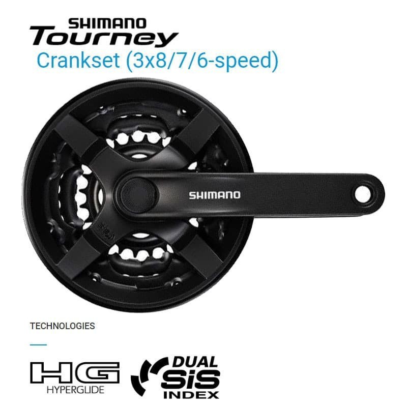 Shimano Crank Tourney FC-TY301 Crankset 3x6/7/8 Speed