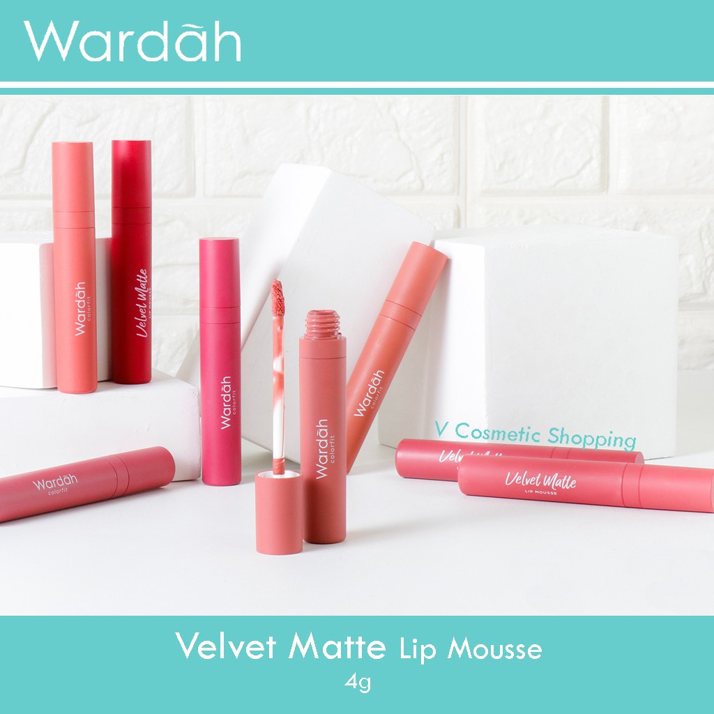 WARDAH Colorfit Velvet Matte Lip Mousse Lip Cream 4gr