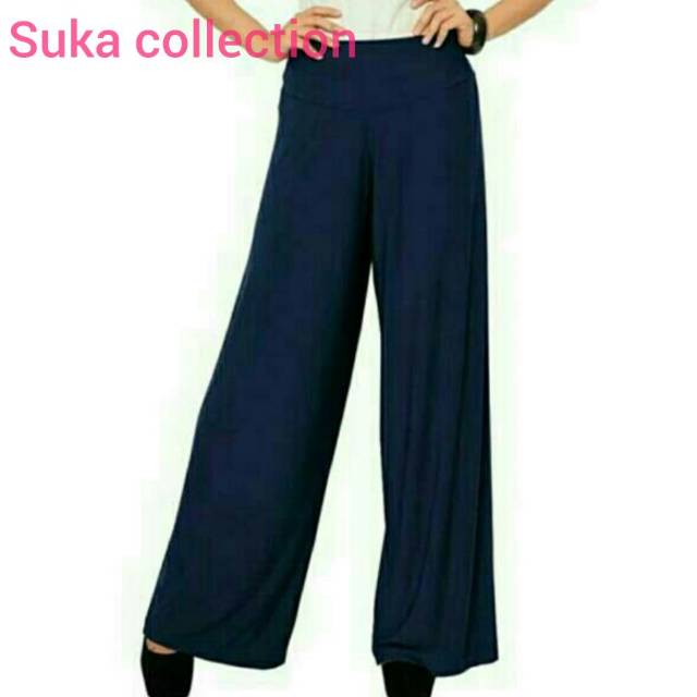 Celana kulot panjang jersey