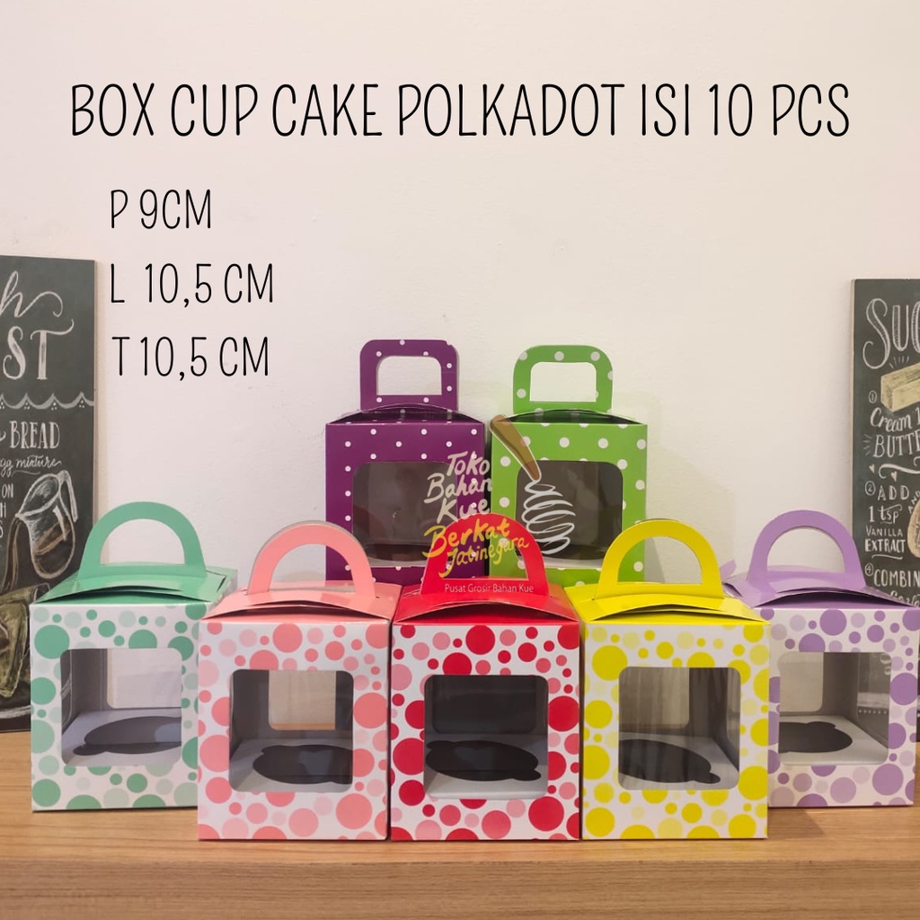 

Box Cup Cake Isi 1 Polkadot isi 10pc / pack