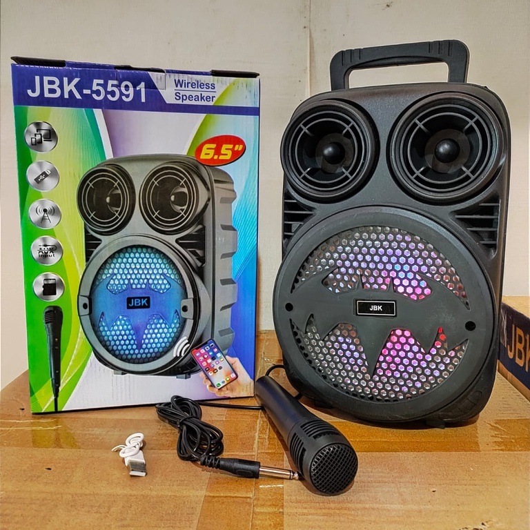 Speaker JBK 3381 Portable Bluetooth Series JBK 6.5 Inch Free Microphone