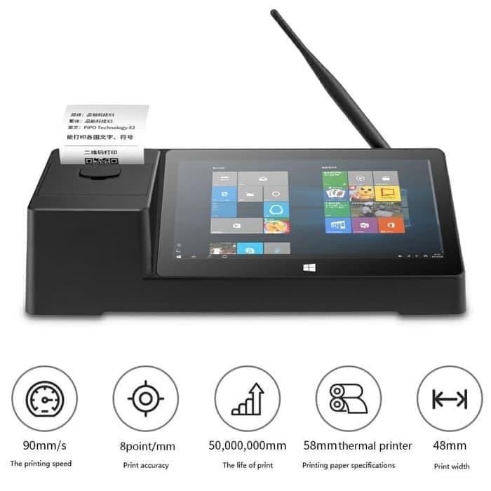 Bergaransi (GGP) WINDOWS 10 MINI PC PIPO X3 TABLET POS PRINTER THERMAL 58MM - PC KASIR Termurah di