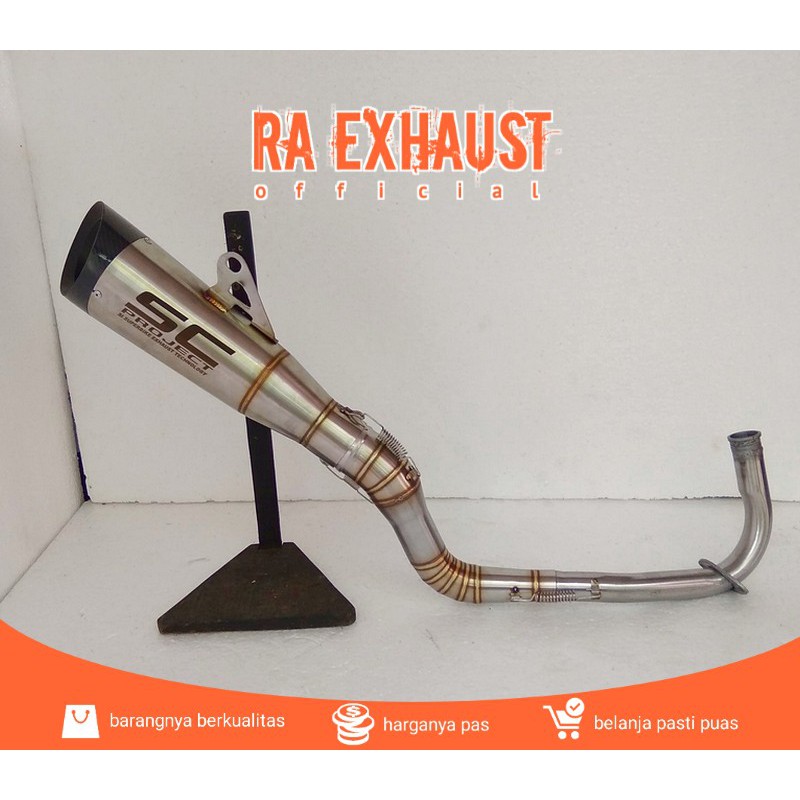 Knalpot Racing SC Project Mio Sporty/Mio  M3/Mio J/Mio Soul/Mio Smile/Mio GT/Mio Soul Karbu/ Beat Ka