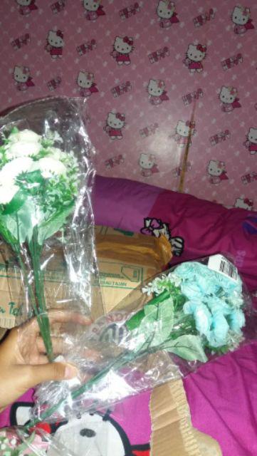 Pot Dinding Bunga Hias Mawar Plastik Dekorasi Shabby Wall Pot Vas Dinding Rotan Plastik