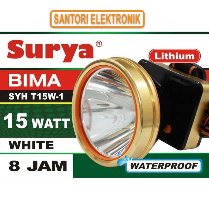 HEADLAMP / SENTER KEPALA SURYA 15 WATT SYHT-15W