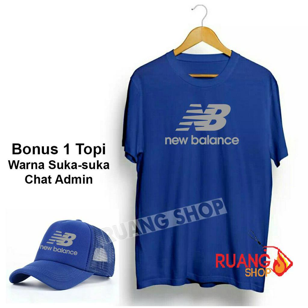 Bonus Topi.. Kaos Distro NB Quality Silver Premium/Baju Laki-laki Dewasa/Kaos Pria/Kaos Wanita