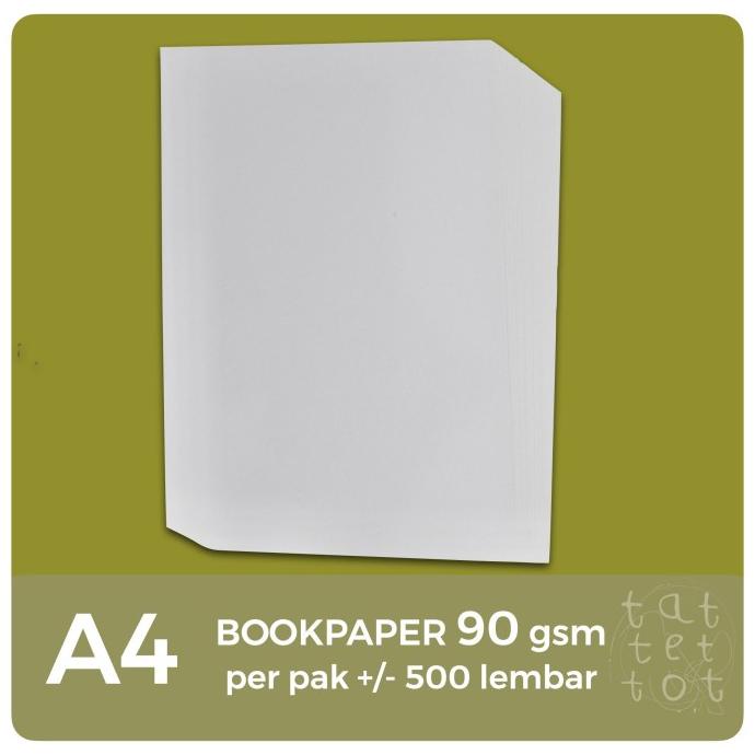 kertas bookpaper | 90 gr | A4 | 1 rim | imperial | paper