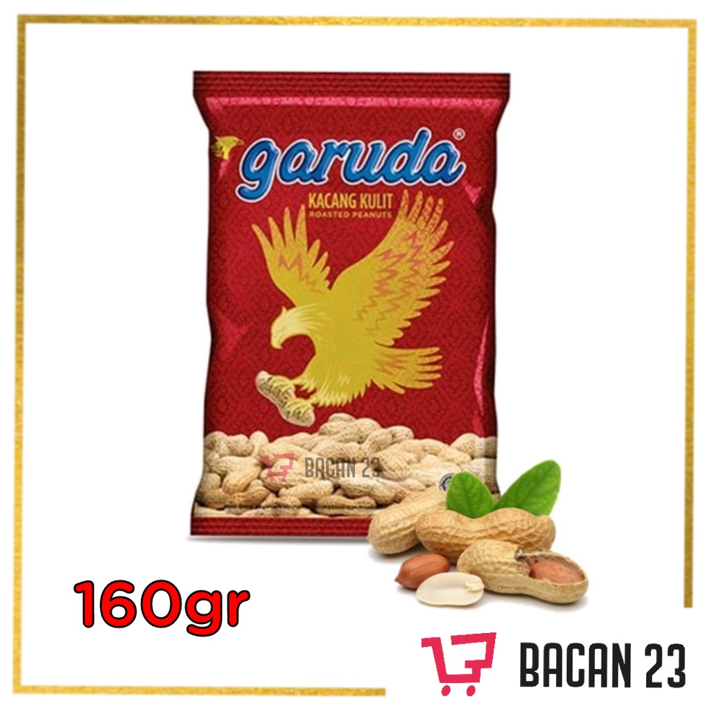 

Garuda Kacang Kulit Garing ( 160 gr ) / Roasted Peanuts / Cemilan Kacang / Bacan 23 - Bacan23