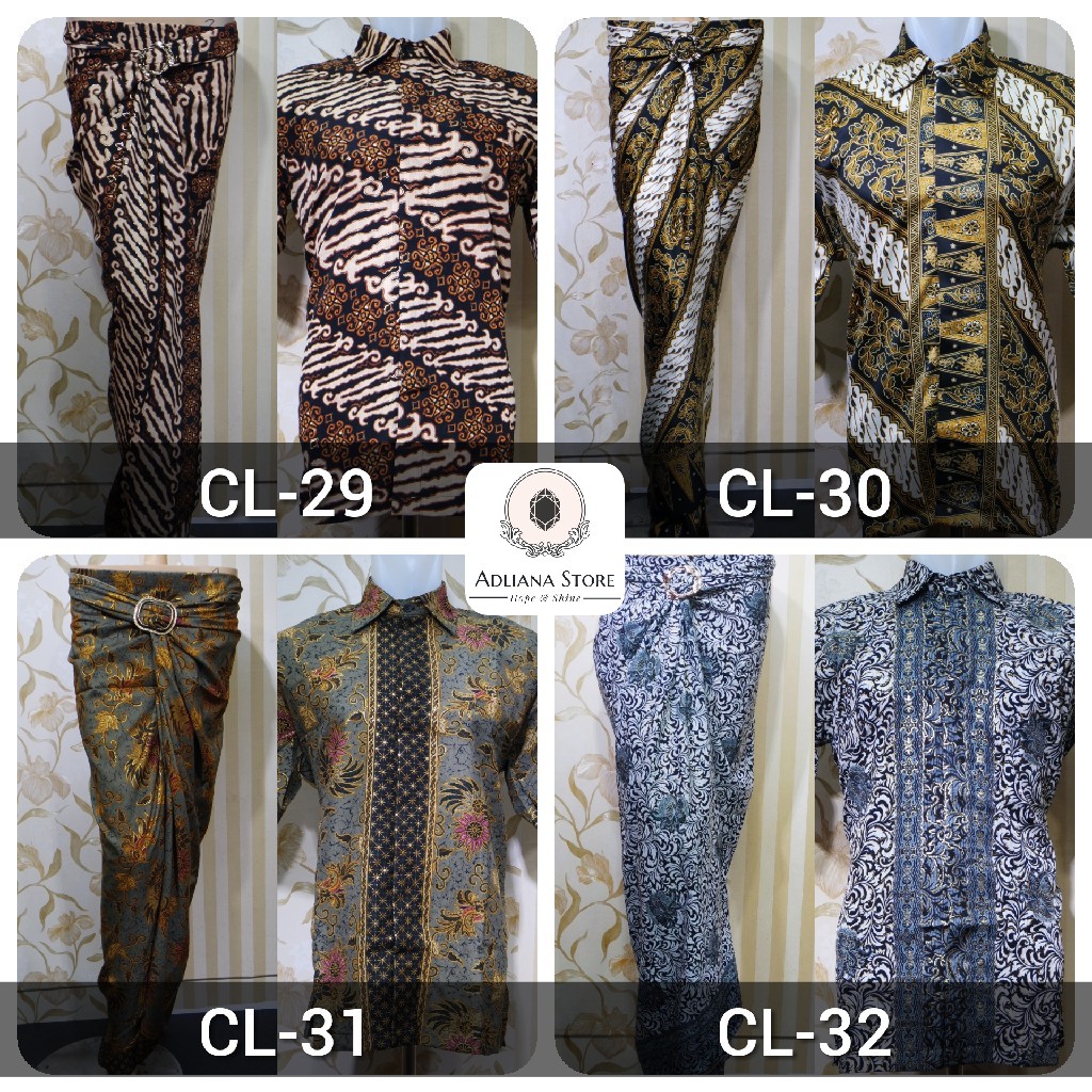 (COD)Rok Lilit dan Kemeja Batik Pria / Couple Lilit / Couple Batik / Batik Couple HANANIA KEBAYA COLLECTIONS