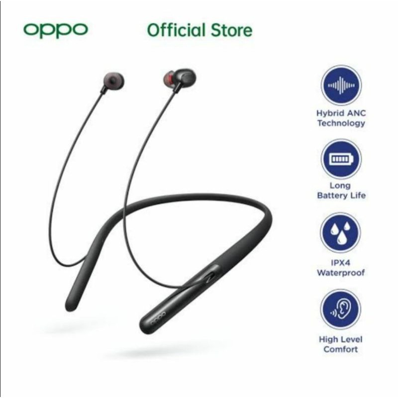 100% Original Garansi Resmi Handsfree earphone headset sport bluetooth Oppo Enco Q1 resmi oppo