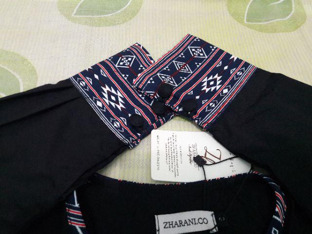 Azima Dress - Dress Kombinasi Motif - Dress Batik