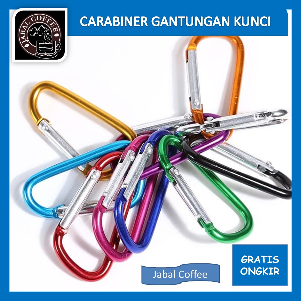 Gantungan Kunci Serbaguna / Carabiner Gantungan Kunci Aluminium Alloy / Karabiner Key Chain