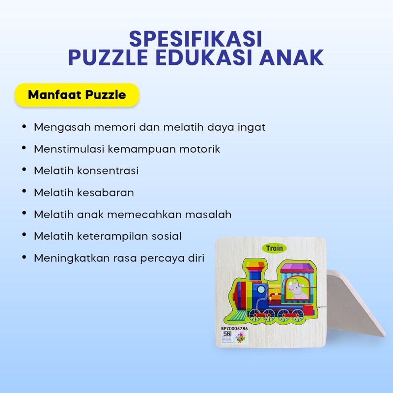 PUZZLE EDUKASI HEWAN / TRANSPORTASI (SIZE 14)