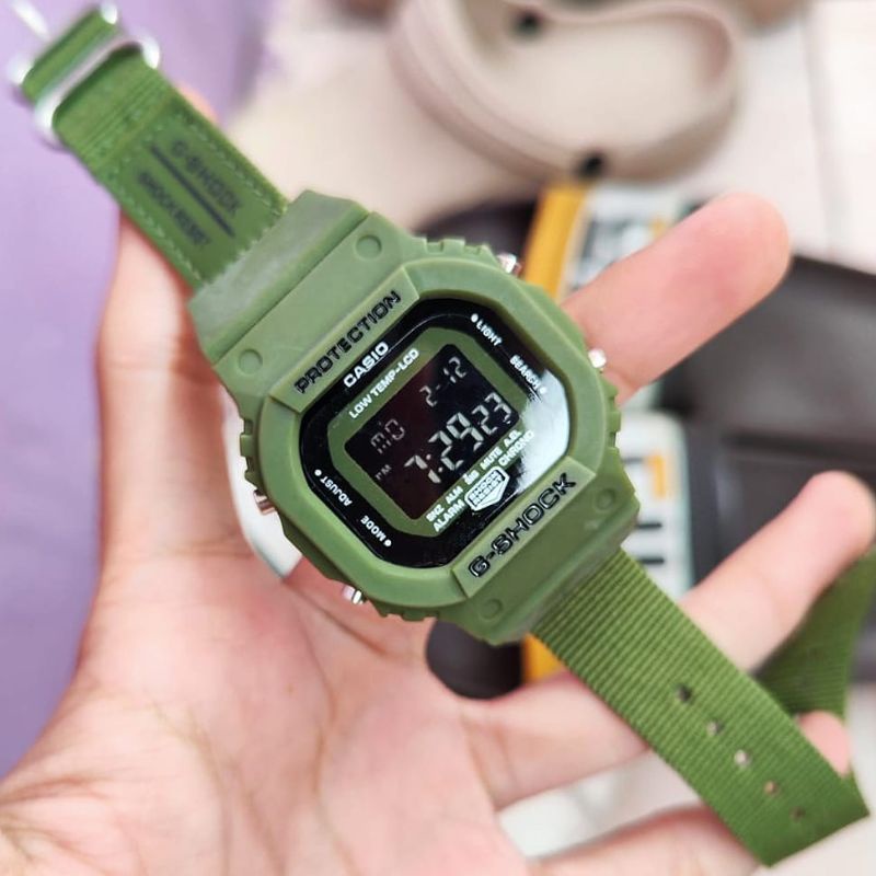 Jam Tangan DW5600 Kanvas Jam Tangan Kanvas Terlaris Pria