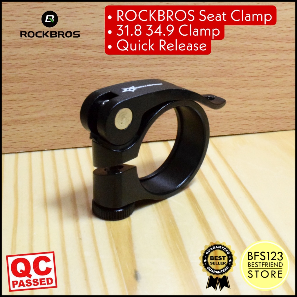 ROCKBROS Seat Clamp 31.8 34.9 Clamp Penjepit Seatpost Quick Release